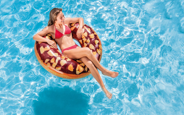 Intex inflatable chocolate doughnut ring