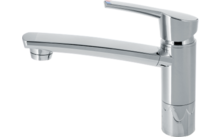 344330 - Comet COMO single-lever mixer tap, chrome, 17 cm, with 360° swivel spout, for caravans and motorhomes