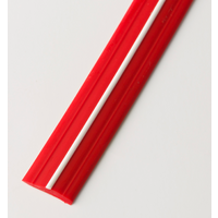 Estorfer E 396 Leistenf&uuml;ller PVC Breite 12 mm Meterware rot/wei&szlig;