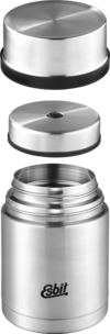 Esbit Sculptor Food-Thermobeh&auml;lter inkl. Sch&uuml;ssel aus Edelstahl 750 ml silber
