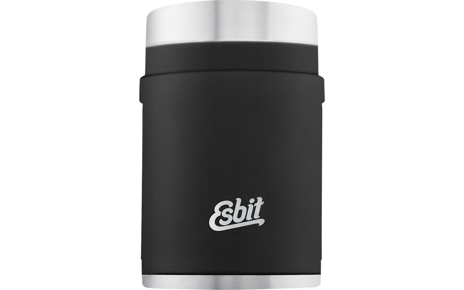 Schwarzer und silberner Thermobehälter mit Esbit-Logo