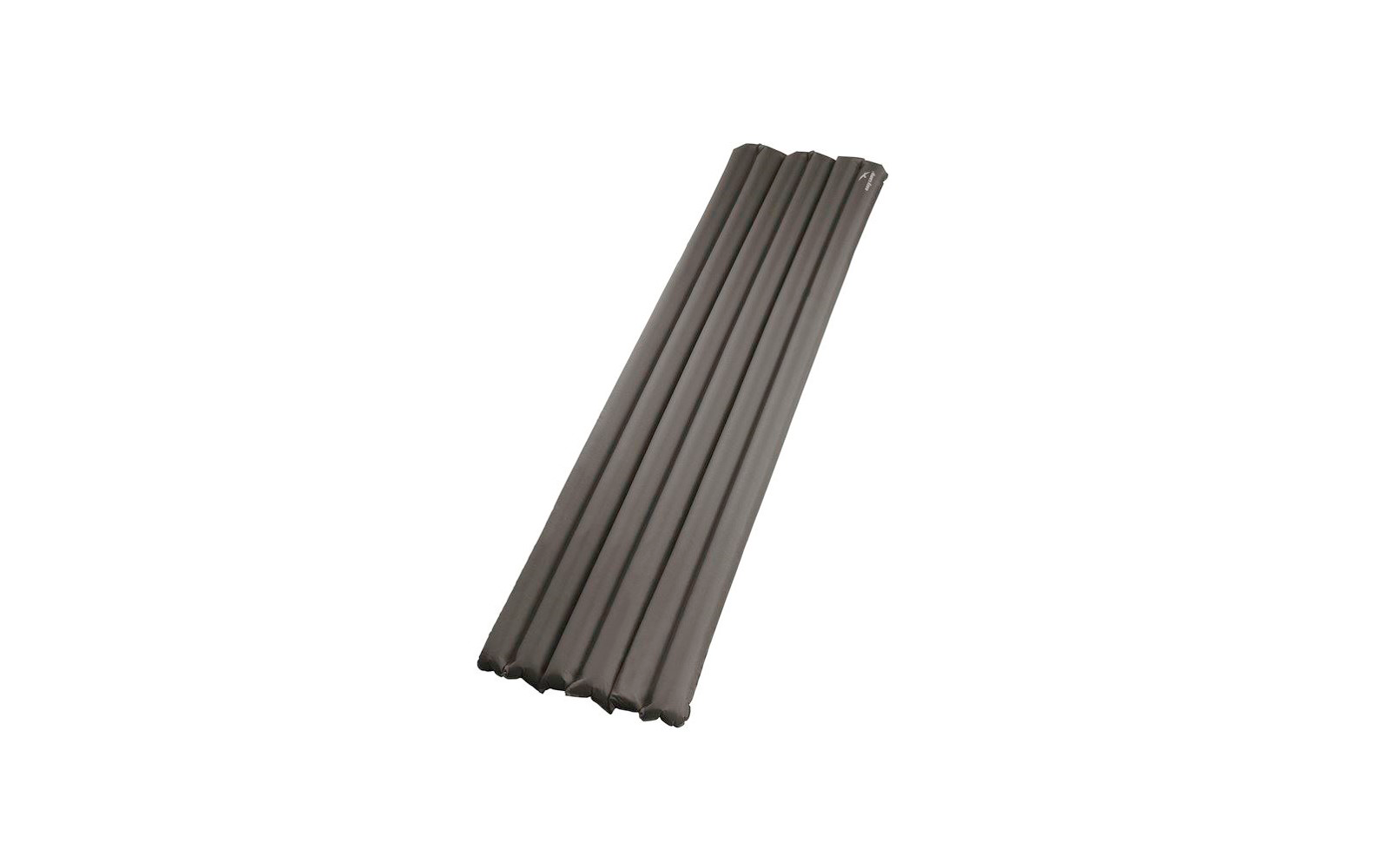 Colchoneta plegada de color gris oscuro con cuatro secciones