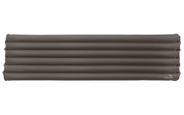 Colchoneta inflable gris oscuro con cámaras horizontales
