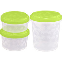 BranQ Food Storage Containers Round Set of 3
