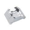 Metal bracket with folding mechanism on white background