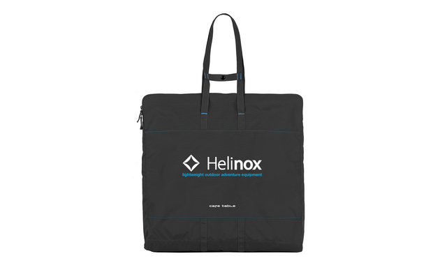 Schwarze Tragetasche mit Helinox-Logo und zwei Henkeln