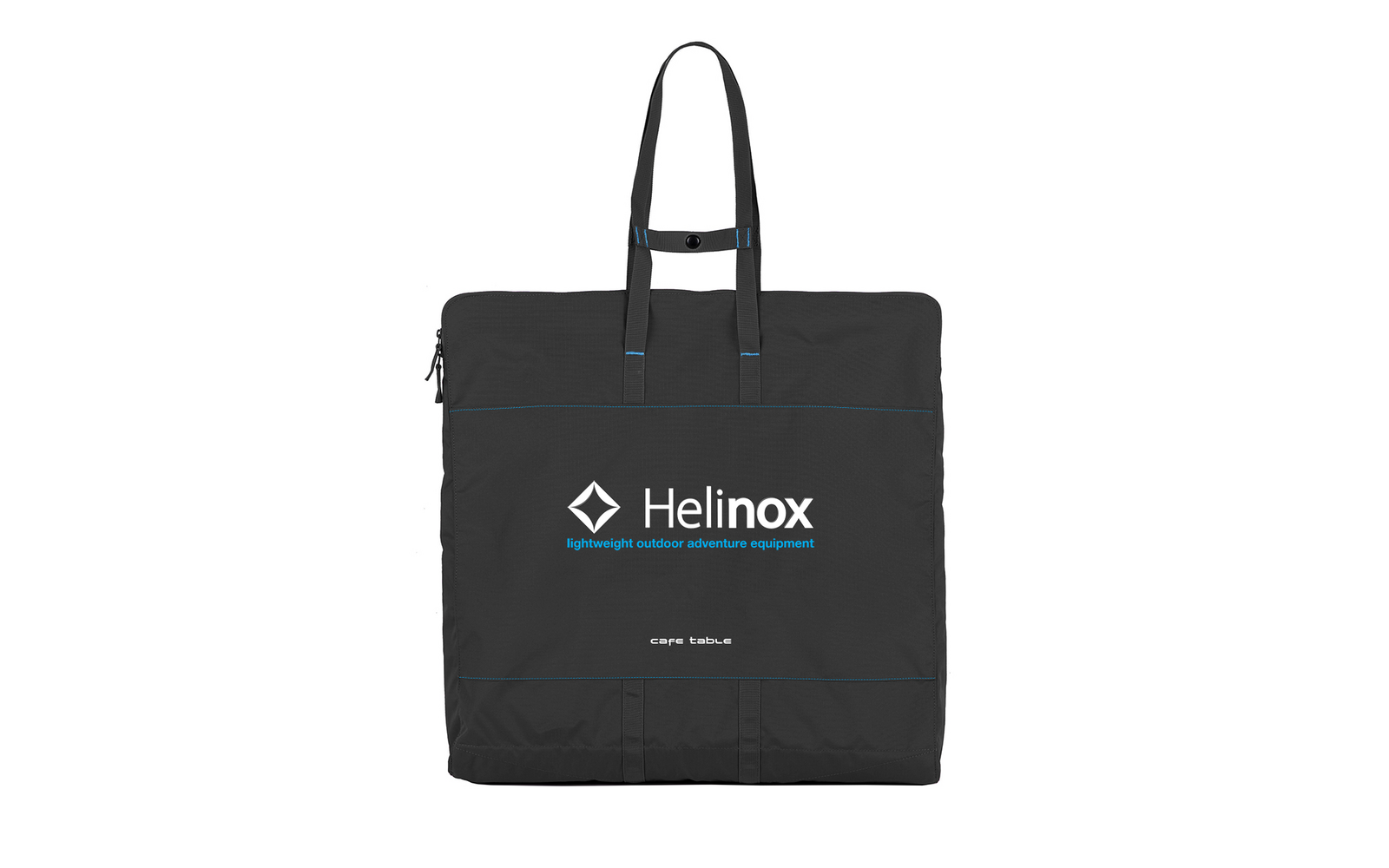 Schwarze Tragetasche mit Helinox-Logo und zwei Henkeln
