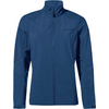 Veste bleu foncé avec col montant et fermeture éclair