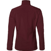 Vue arrière d'un pull à col roulé bordeaux