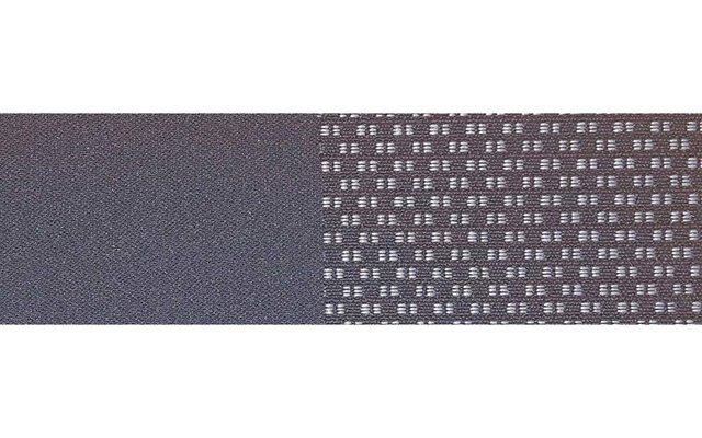 Zwei graue Textilflächen mit unterschiedlicher Musterung nebeneinander