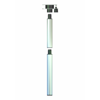 Piede estraibile Ilse per tavolo 756 mm argento 3 pezzi