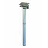 Lampada da giardino in metallo alimentata a energia solare con palo e pannello solare piatto