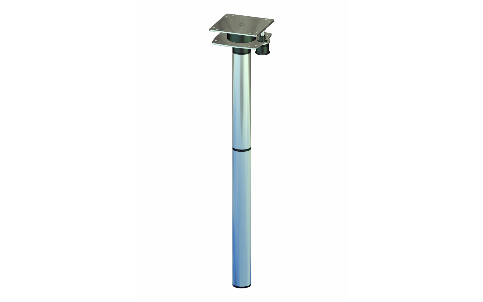 Lampada da giardino in metallo alimentata a energia solare con palo e pannello solare piatto