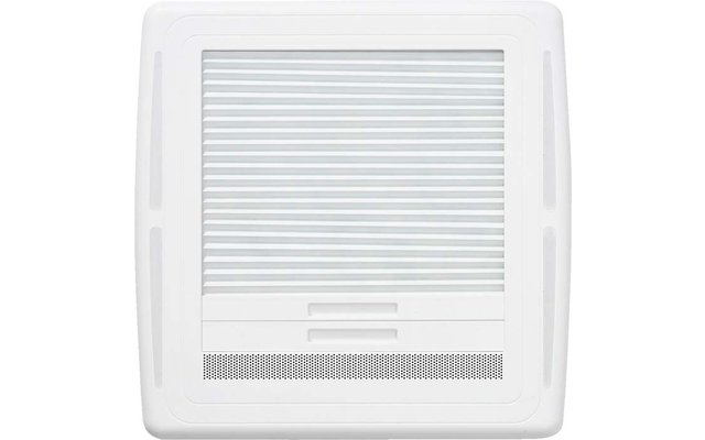 Griglia di ventilazione rettangolare bianca con lamelle orizzontali