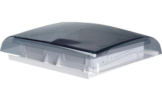 Contenitore di plastica rettangolare trasparente con coperchio grigio