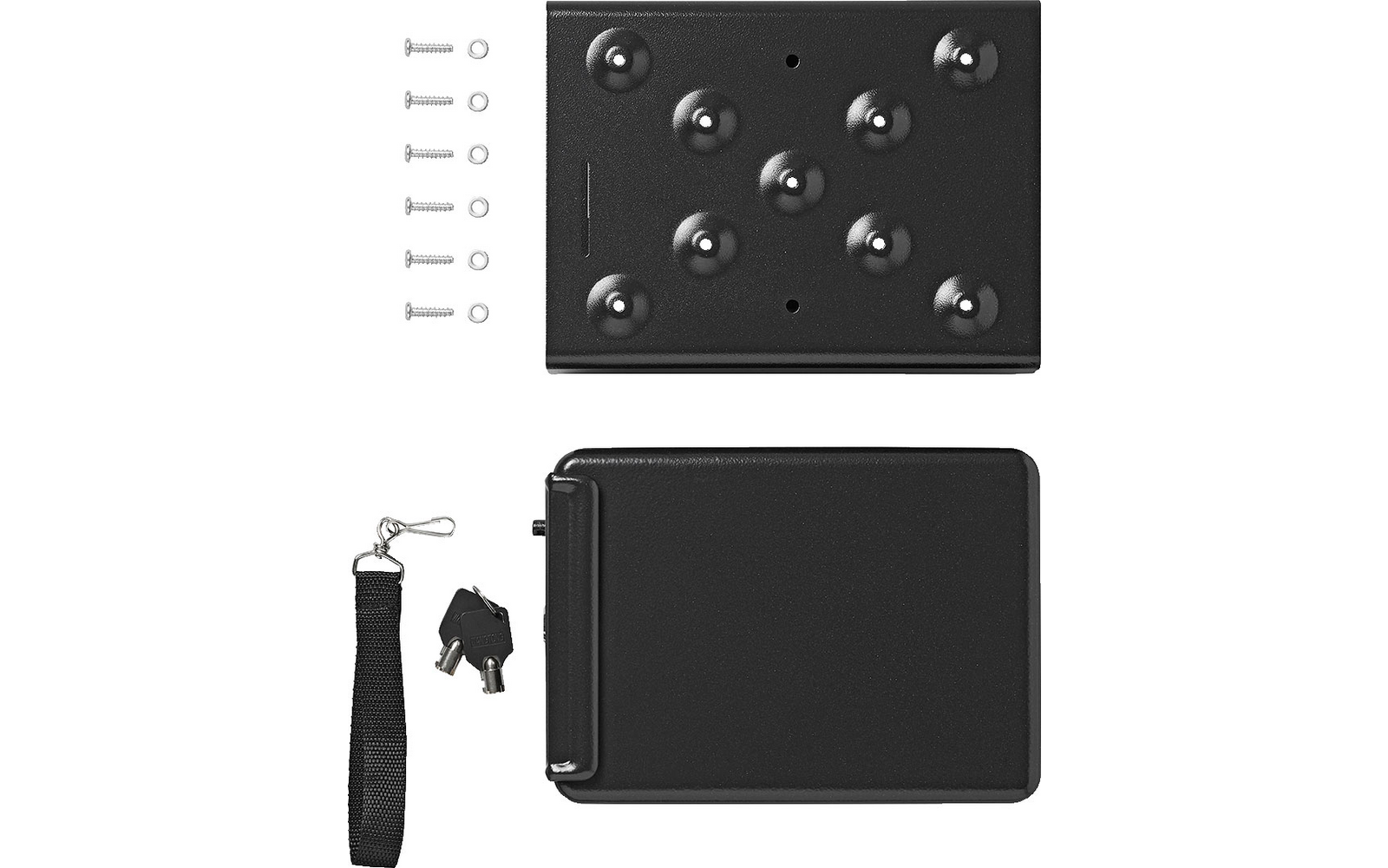 Black graphics tablet with pen, charging cable beside it