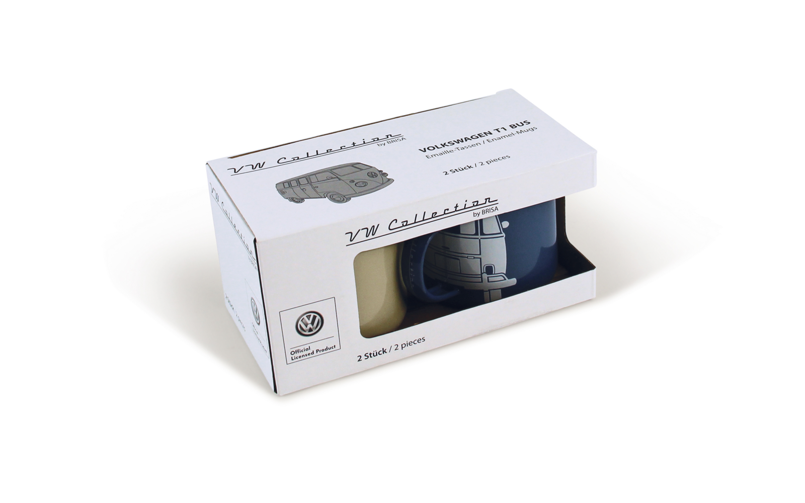 White box containing a model vehicle with text