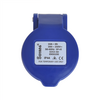 Rundes blaues Gerät mit digitalem Display und Armband