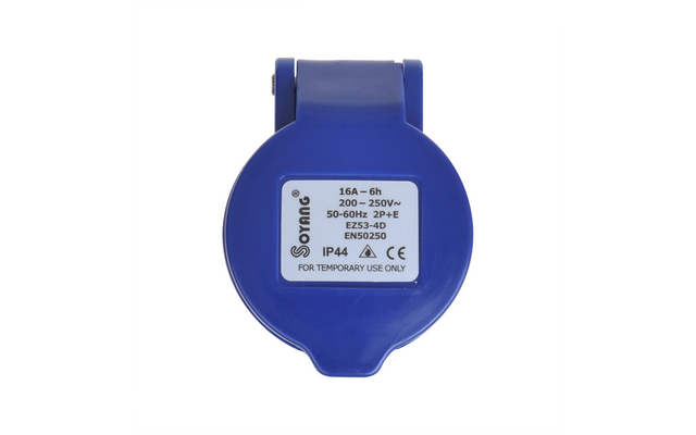 Rundes blaues Gerät mit digitalem Display und Armband