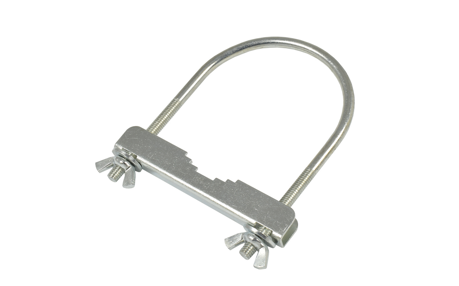 Metallbügel mit Schrauben und Flügelmuttern