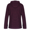 Dunkelviolette Jacke mit Reißverschluss und Kapuze