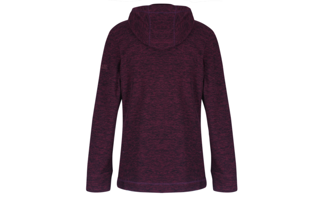 Dunkelviolette Jacke mit Reißverschluss und Kapuze