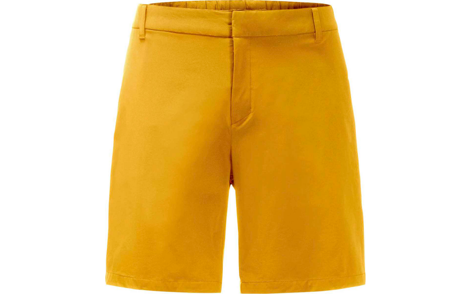 Gelbe kurze Hose ohne Muster