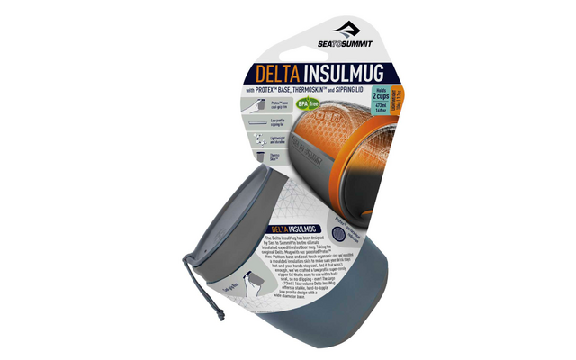 Filterzak met verpakking met opdruk Delta Insulmug