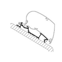 Adaptador para toldo Niesmann Smove modelo 6.9 B/Q Thule