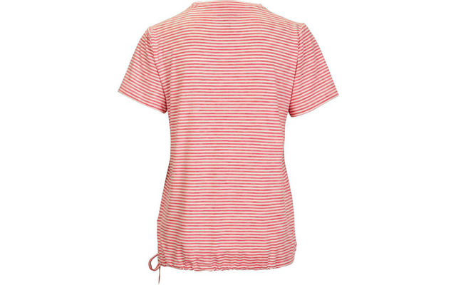 Rückseite eines rosa T-Shirts mit kurzen Ärmeln