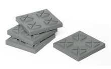 285280 - Berger Square Plates 4er Set - Ergänzung für Brick Leveler 