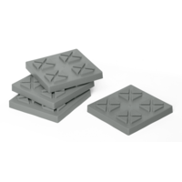 Berger Square Plates 4er Set - Erg&auml;nzung f&uuml;r Brick Leveler