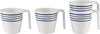Flamefield Azure Melamin Tassen 300 ml 4-tlg.