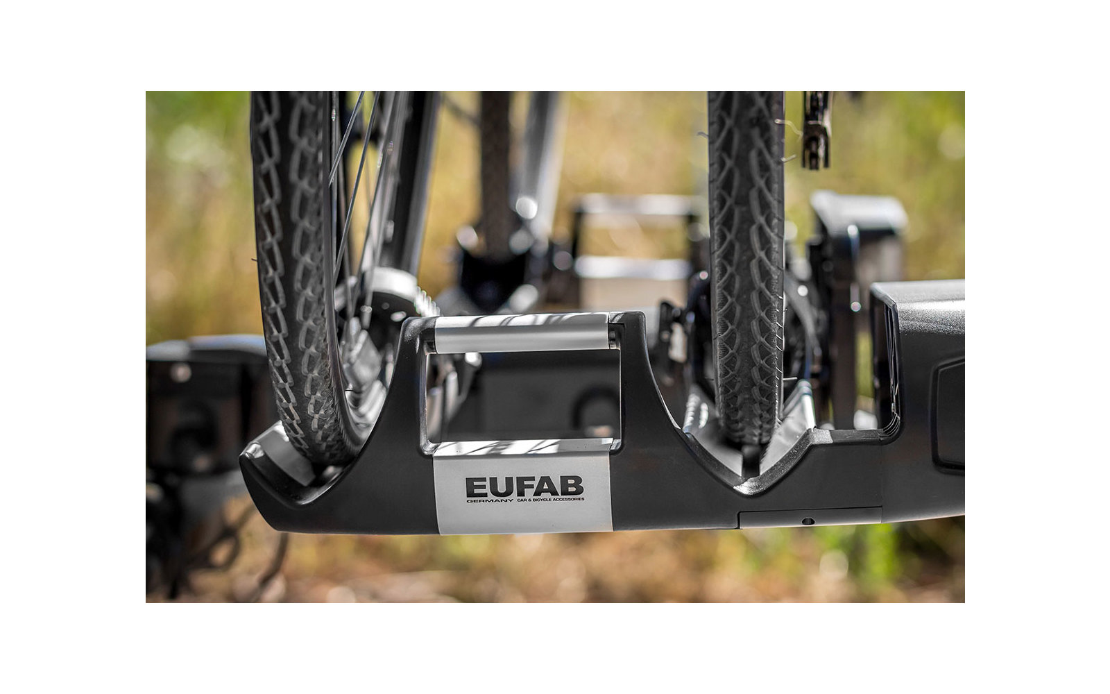 Fahrradpedale und Kettenblatt in Nahaufnahme