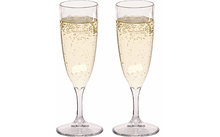 Berger plastic champagne glasses set of 2