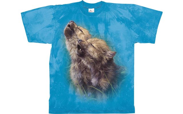 Harlequin Baby Wolves Howling children’s motif t-shirt