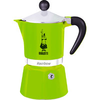 Bialetti Espressomaker Rainbow groen 3 kopjes 150 ml