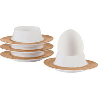 Juego de 4 hueveras de madera Berger