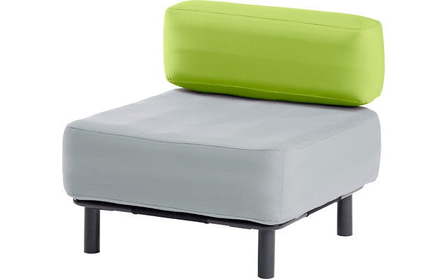 Poltrona gonfiabile / elemento di seduta di seduta One Bar elemento 2 grigio chiaro / verde