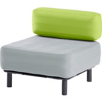 One Bar Element 2 opblaasbare fauteuil light light grey / green