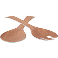 Gimex Melamine Salad Servers Wooden Look 2 pcs.