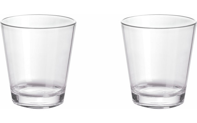 Gimex Vasos de plástico para beber 250 ml Juego de 2