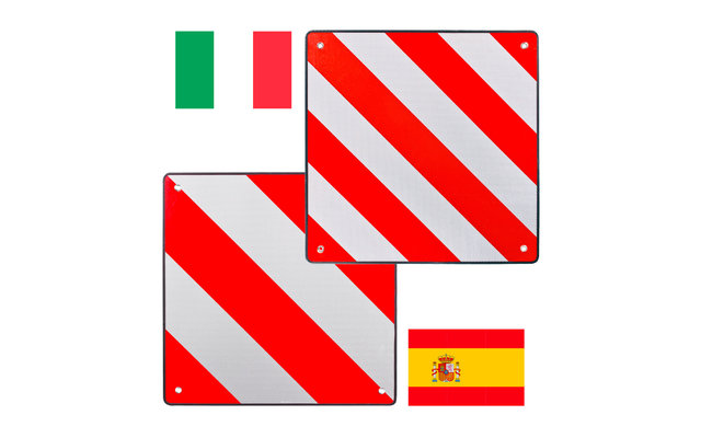2in1 warning sign (Spain &amp; Italy)