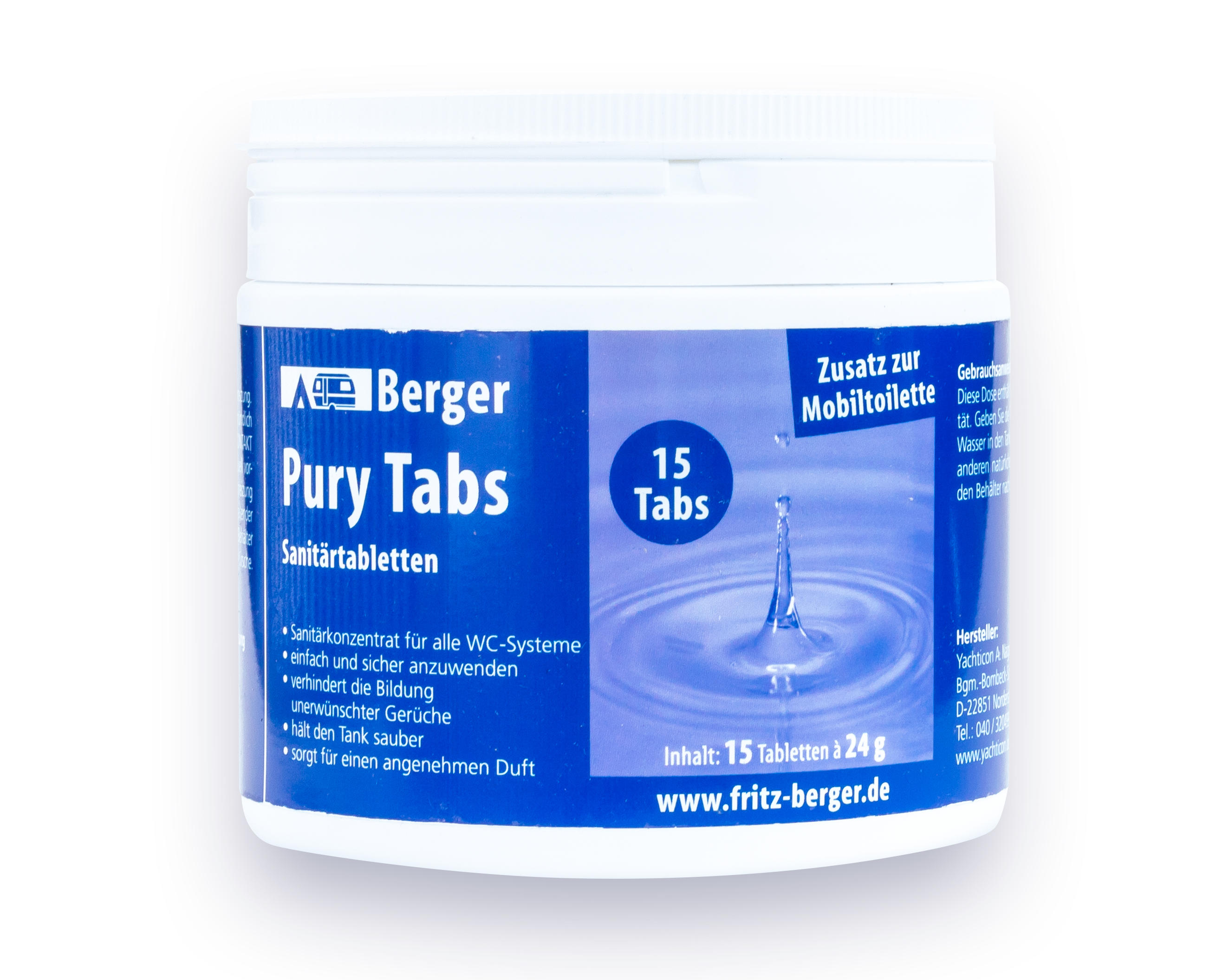 Berger Pury Blue Sanitärtabletten 15 Tabs