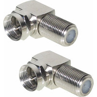 Berger Angle Adapter F plug/F Socket Set of 2 90 Degrees