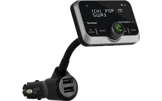 TechniSat DAB+ Digitradio Car 1 Autoradio avec fonction Bluetooth et mains libres