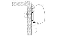 Thule awning adapter Knaus 2017 wall mounting