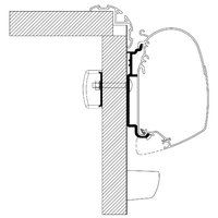Thule awning adapter Knaus 2017 wall mounting