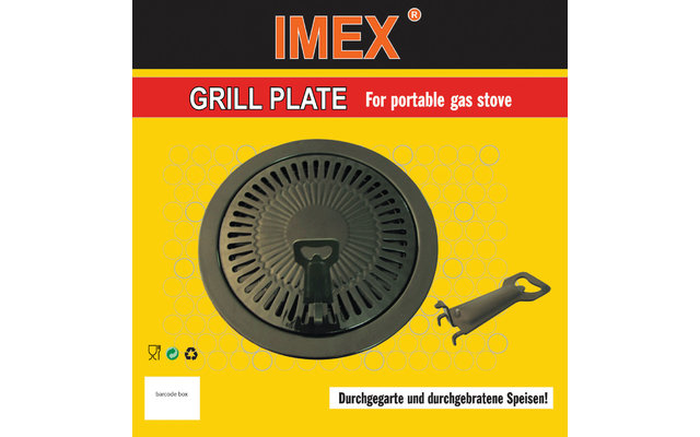 Piastra grill Imex per fornello da tavolo