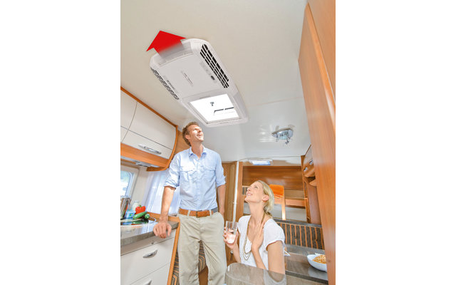 Condizionatore da tetto con lucernario Dometic FreshLight 2200 da 2.200 W Bianco